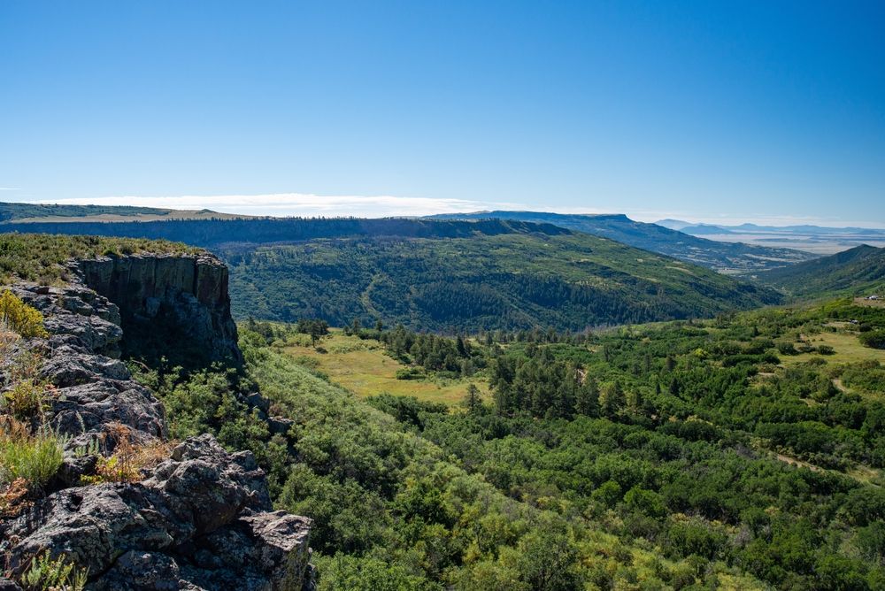 Scenic view overlooking Sugarite Canyon State Park