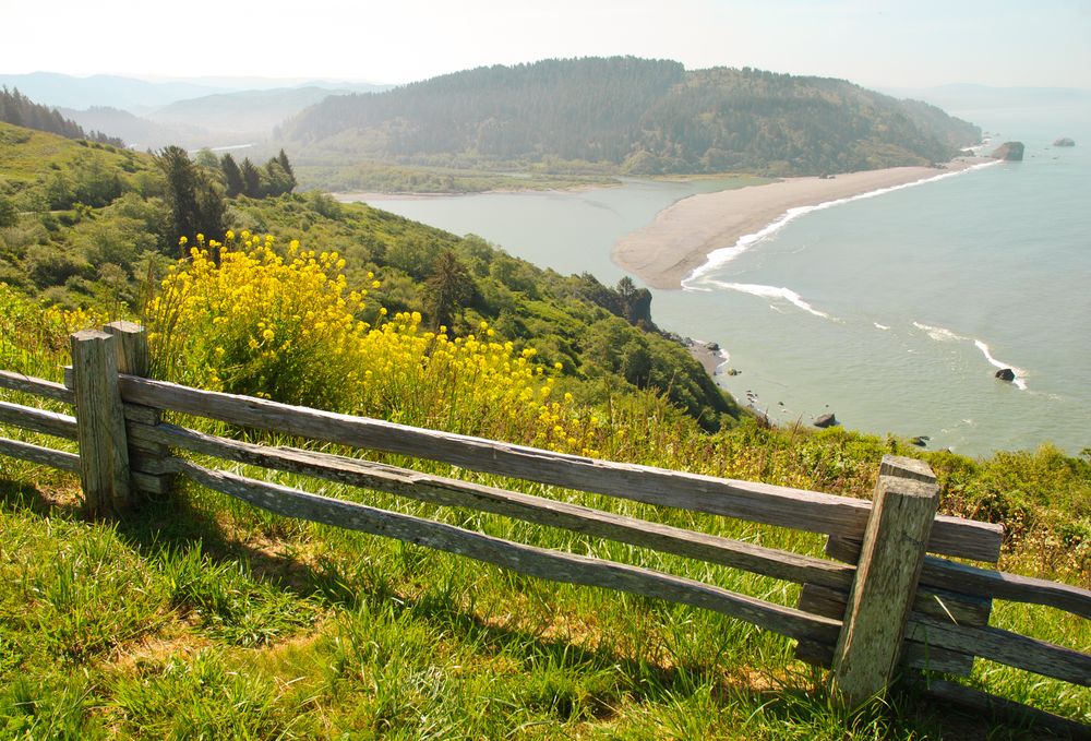 View of the pacific from Klamath River Overlook
