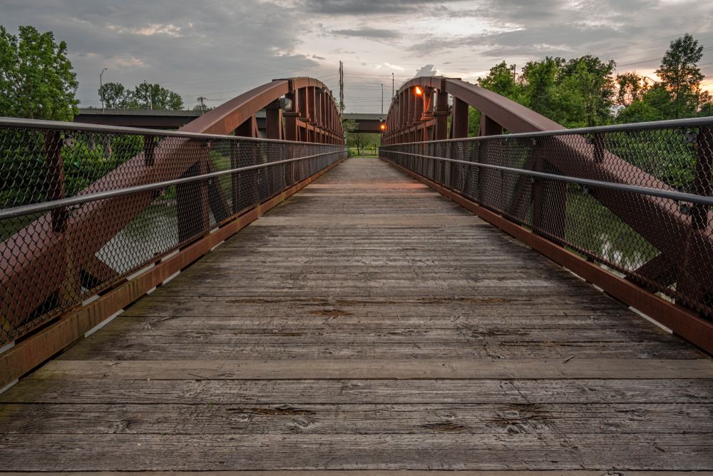 View from Bellamy Harbor Park's bridge