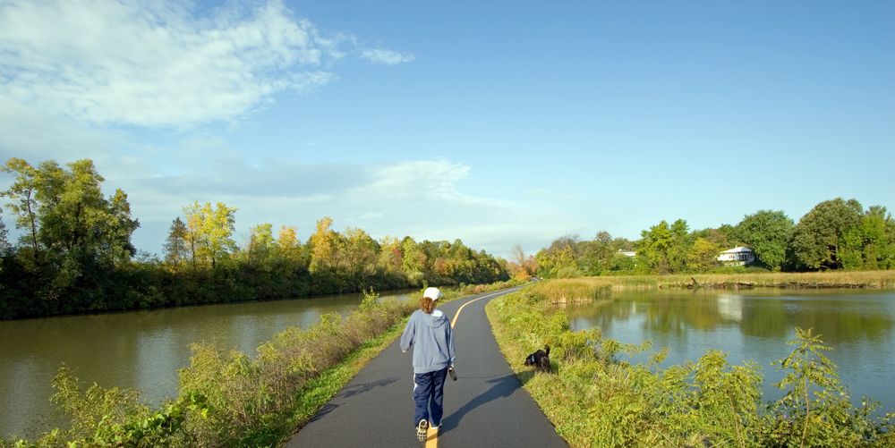 A pathway beside Erie Canal