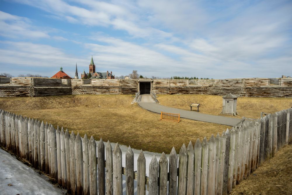The grounds of Fort Stanwix National Monument