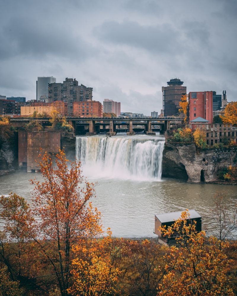 Scenic view of High Falls