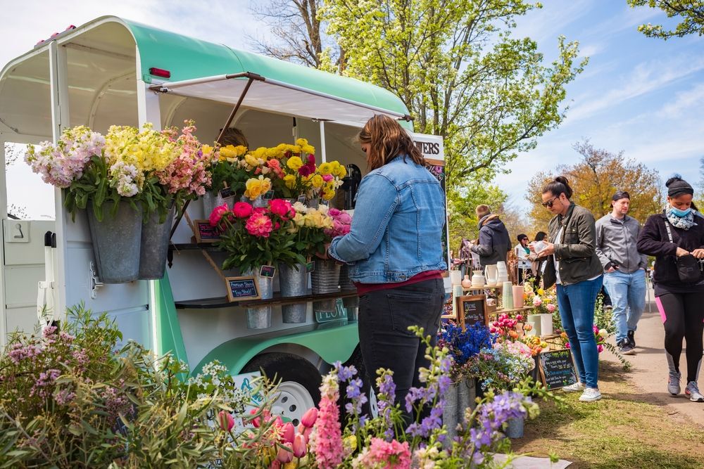 Flowers for sale at Highland Park