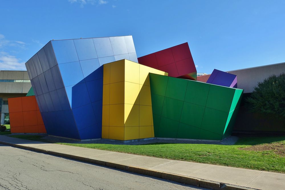 Colorful structures at the Strong National Museum of Play