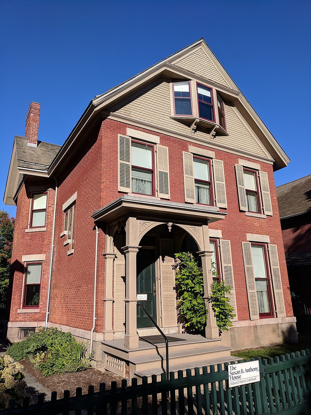 Exterior of the Susan B. Anthony Museum