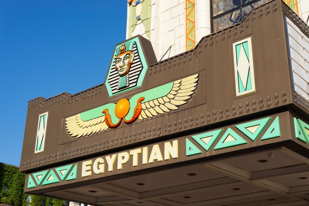 Name sign of the Egyptian Theatre