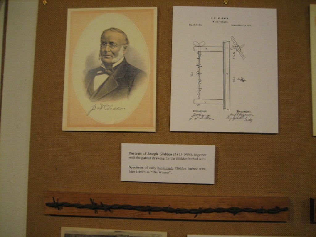 The winner of Isaac Ellwood's handmade barbed-wire specimen