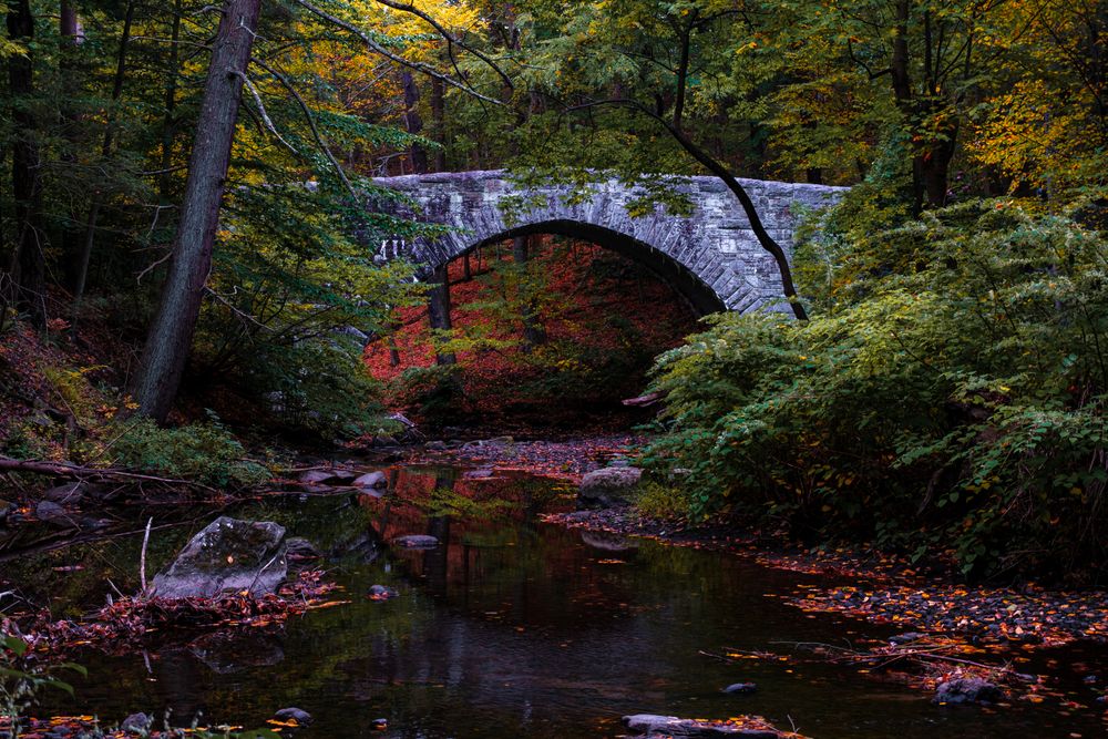 Rock Bridge in Rockefeller State Park Preserve