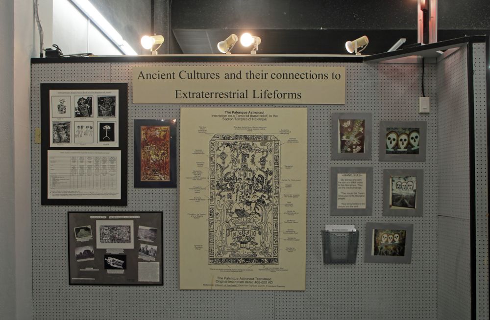 Exhibit in International UFO Museum and Research Center