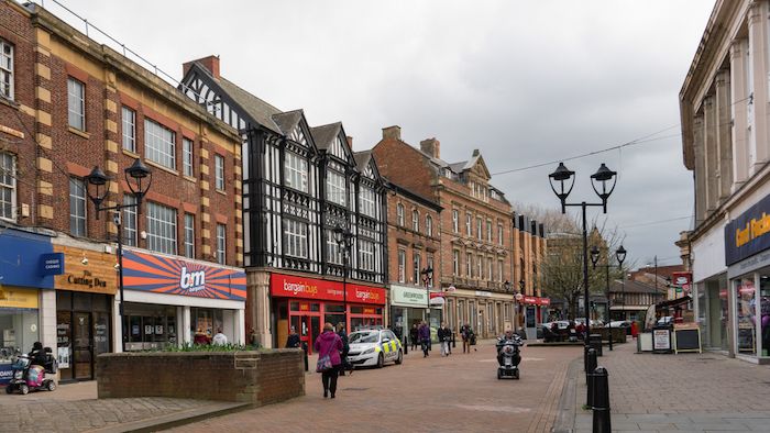 Rotherham town centre shops