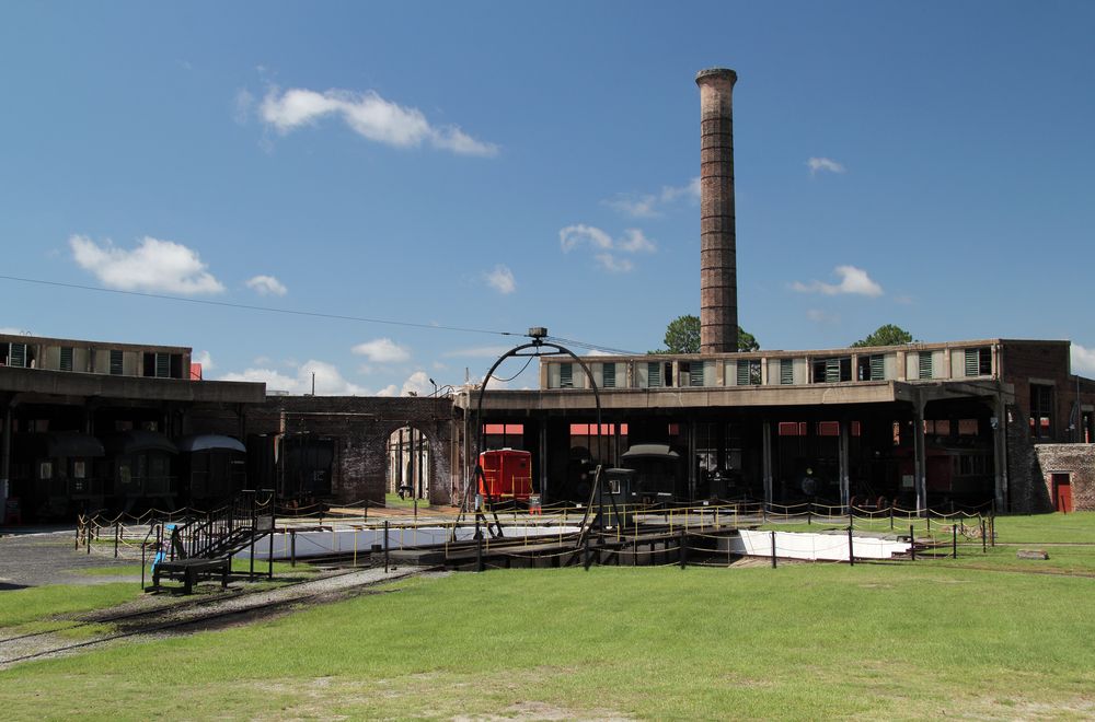 Outside Roundhouse Railroad Museum