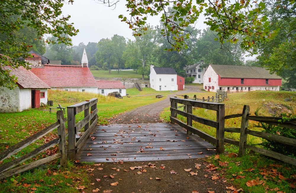 Entrance to Hopewell Furnace National Historic Site