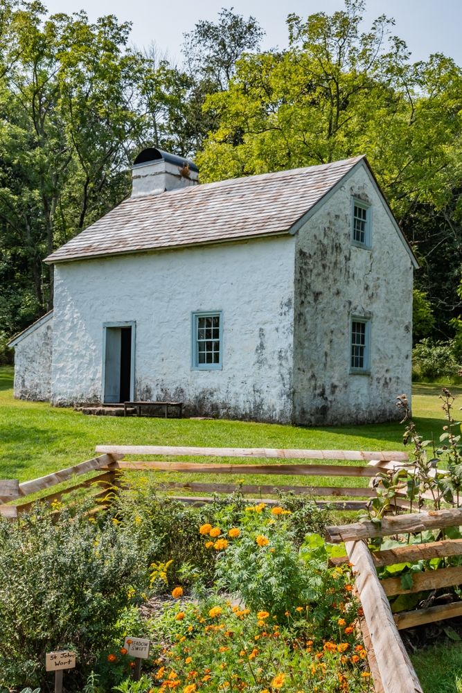 A house at Hopewell Furnace National Historic Site
