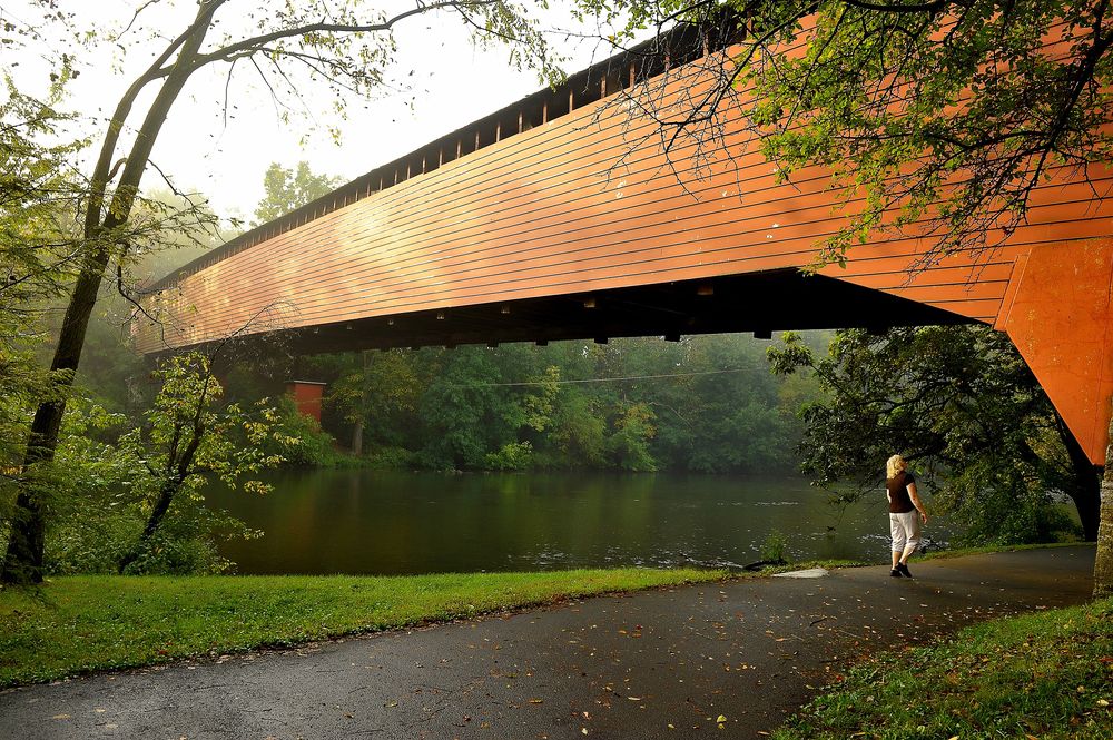 Exterior of Wertz’s “Red” Bridge