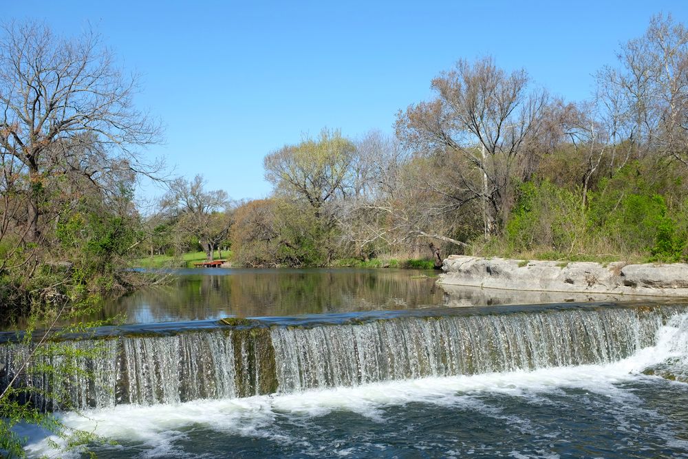 Waterfall at Brushy Creek Regional Trail