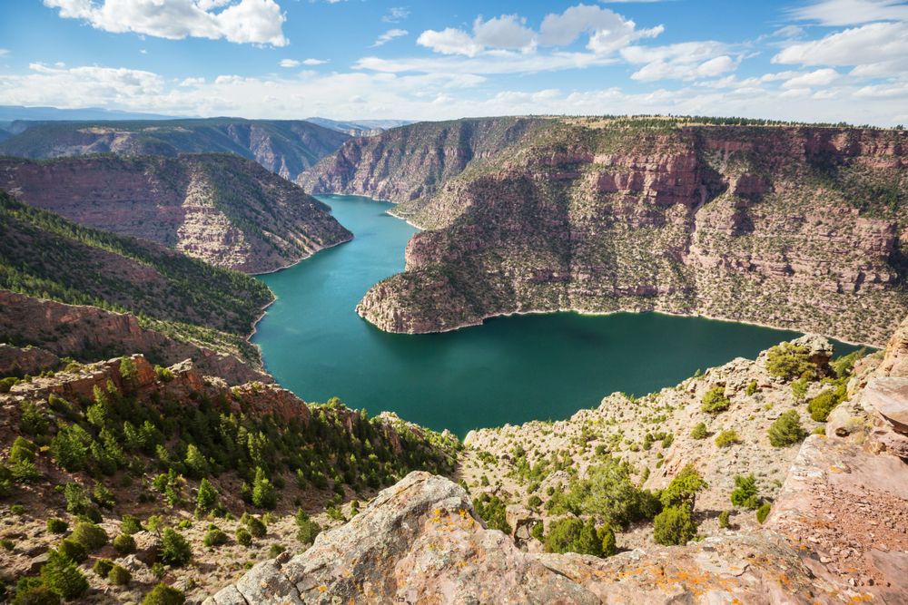 Scenic view of the Flaming Gorge National Recreation Area
