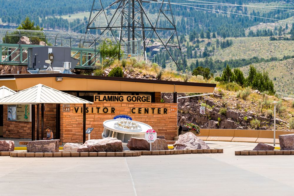 Exterior of Flaming Gorge National Recreation Area's visitor center