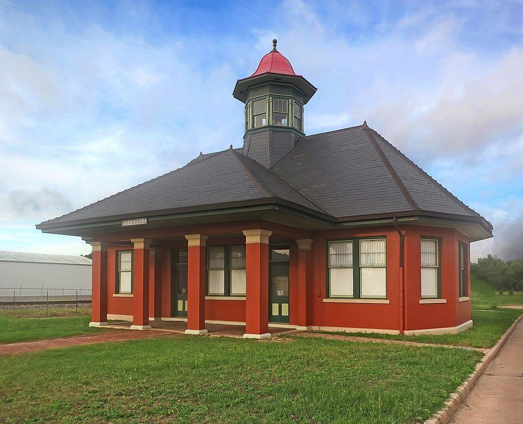 Exterior of Rockdale International & Great Northern Railroad Depot & Museum