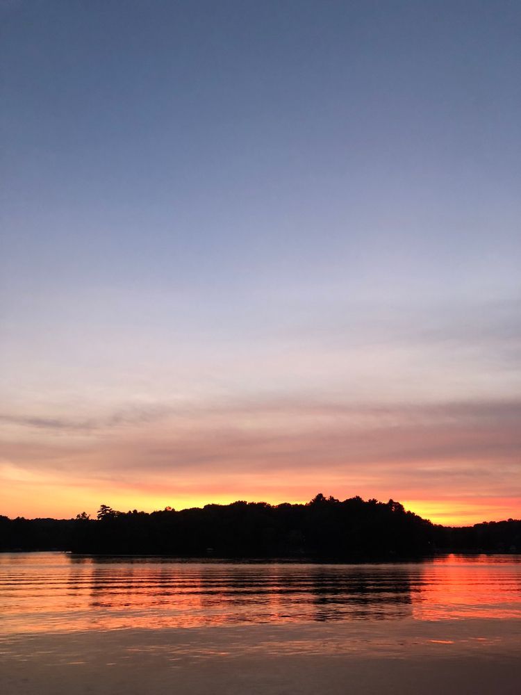 Sunset reflecting on Lake Redstone