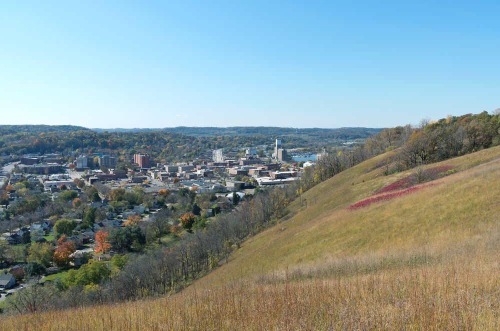 The view from Barn Bluff