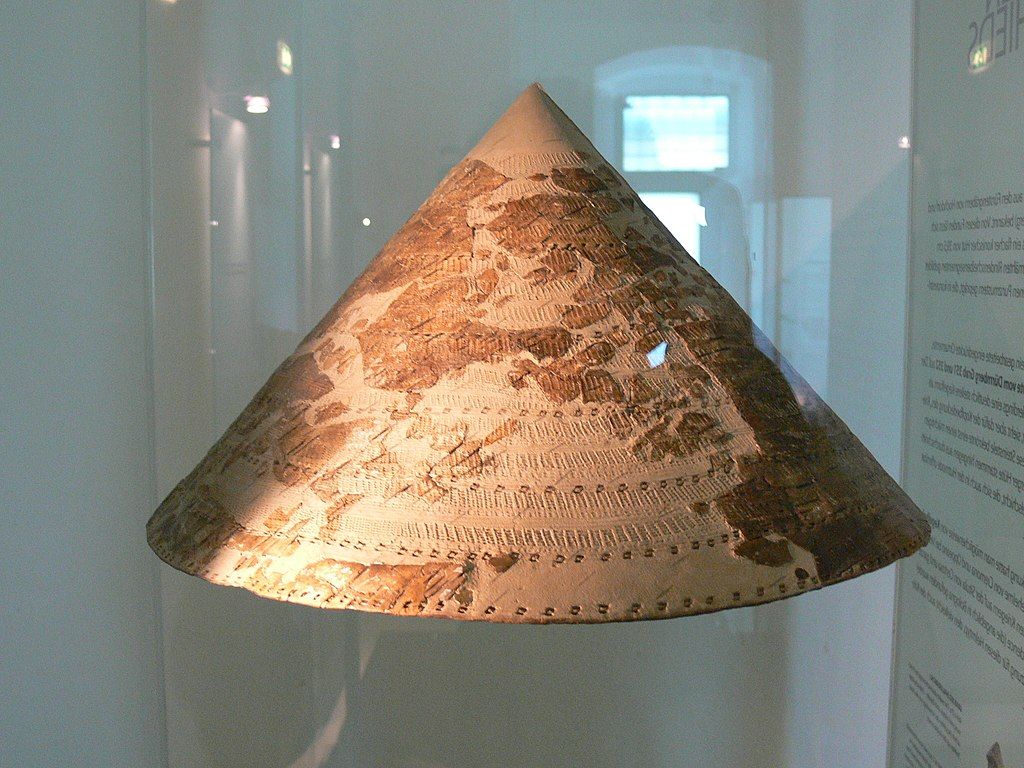 Pointed hat displayed in Celtic museum