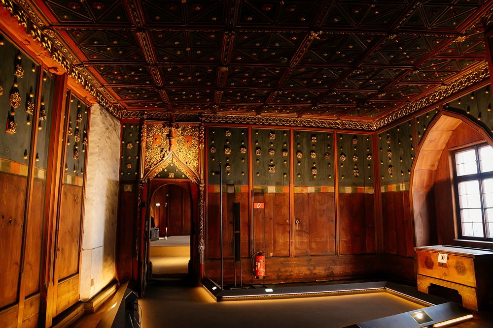 Gothic-style interior of Fortress Hohensalzburg