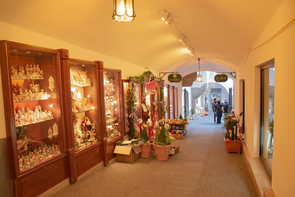 Interior of a vintage shop in Getreidegasse