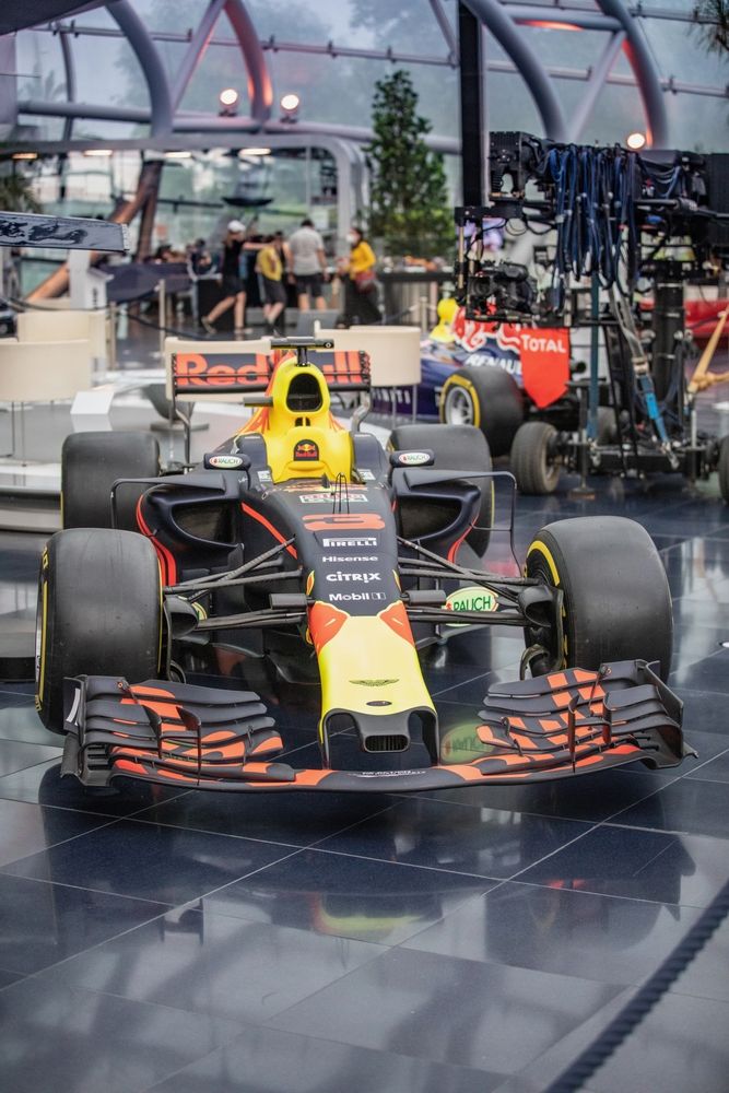 A racing car in Hangar-7
