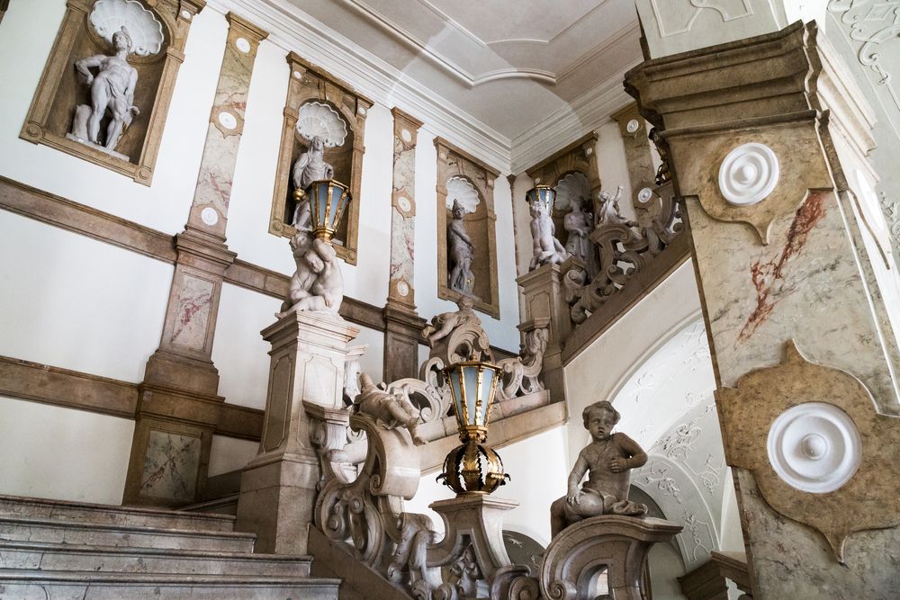 Statues inside the Mirabell Palace