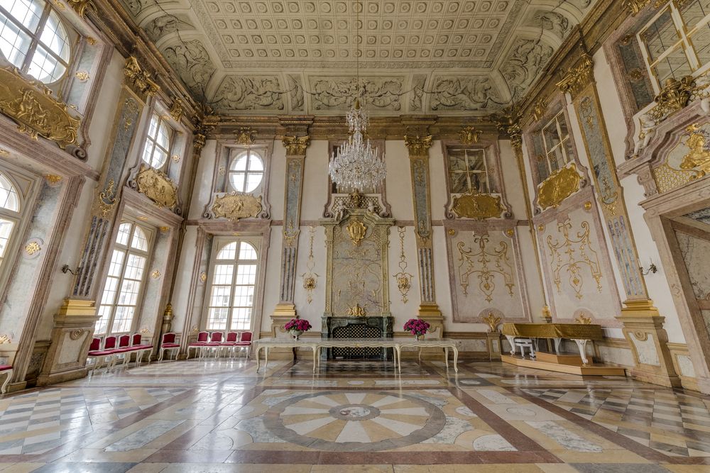 Grand interior of Salzburg Residenz
