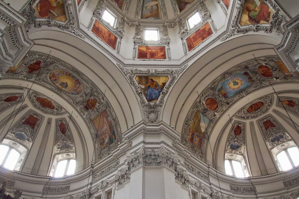 Beautiful ceiling of St. Peter's abbey Church