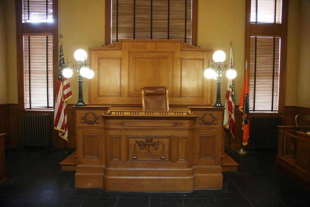Judge's seat in the Old Orange County Courthouse