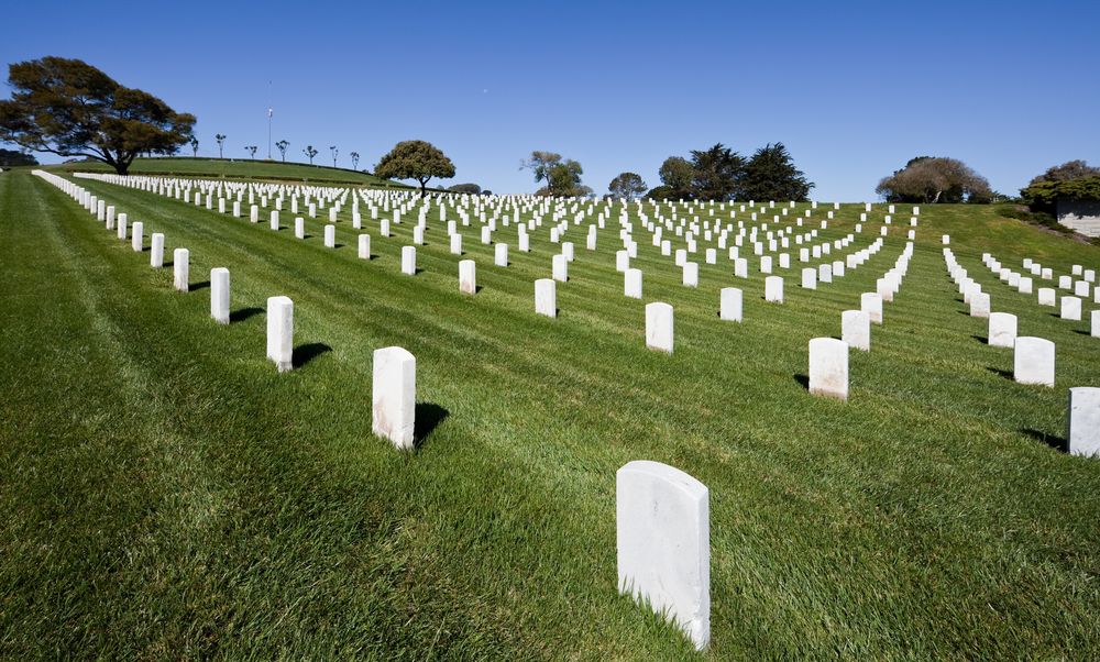 Headstones at Golden Gate National Cemetery