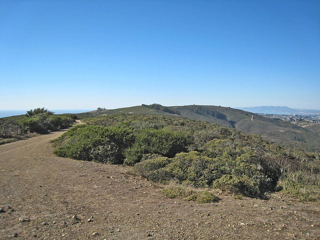 Landscape of Sweeney Ridge Trail