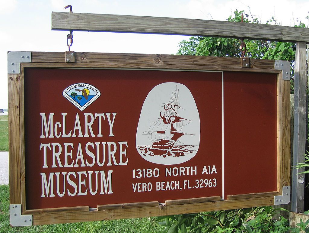 Name post of the McLarty Treasure Museum.