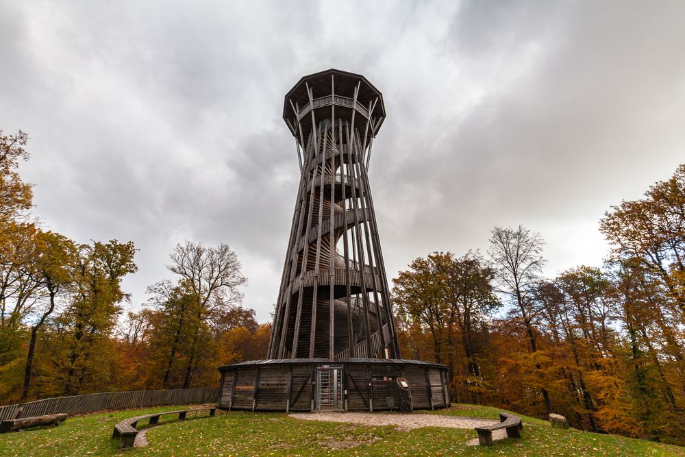 The tall Sauvabelin tower