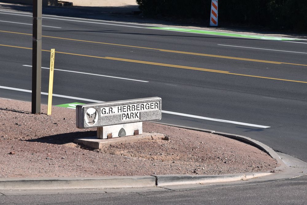 Signage of G.R. Herberger Park