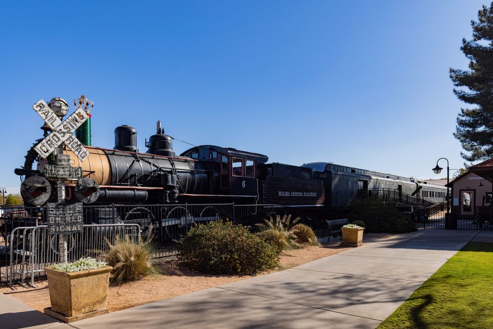 Steam locomotive at McCormick-Stillman Railroad Park