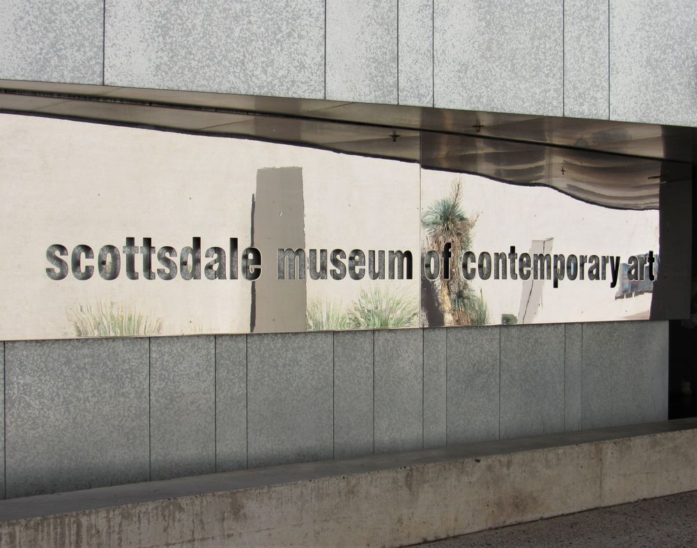 Building sign of Scottsdale Museum of Contemporary Art