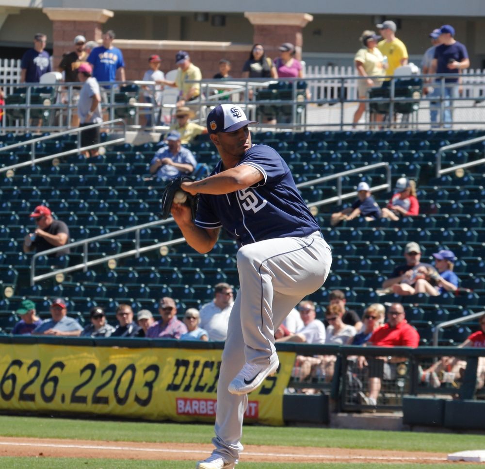 Baseball player at Surprise Stadium