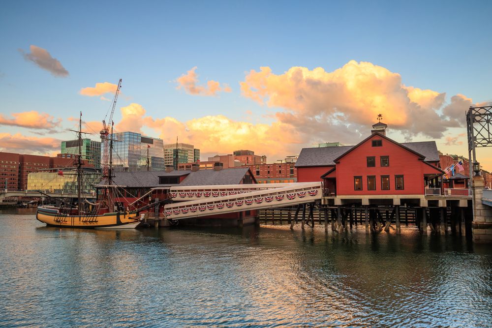 Exterior of the Boston Tea Party Ships and Museum