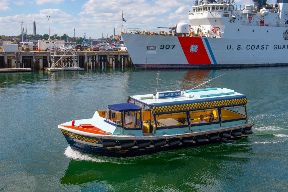 View of a Boston Water Taxi