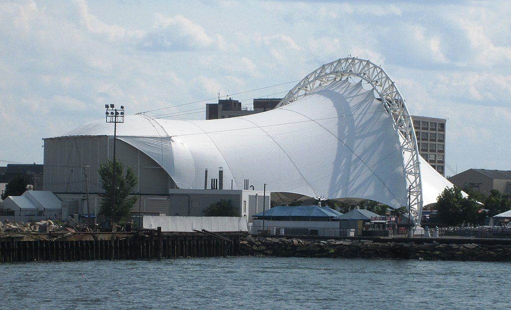 Exterior of the Leader Bank Pavilion