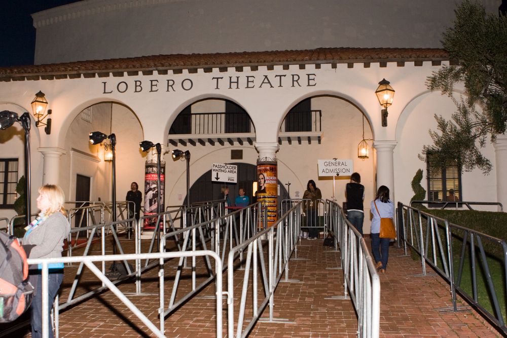 Entrance to the Lobero Theater