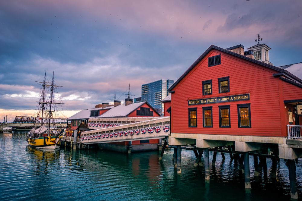 Exterior of the Boston Tea Party Ships & Museum