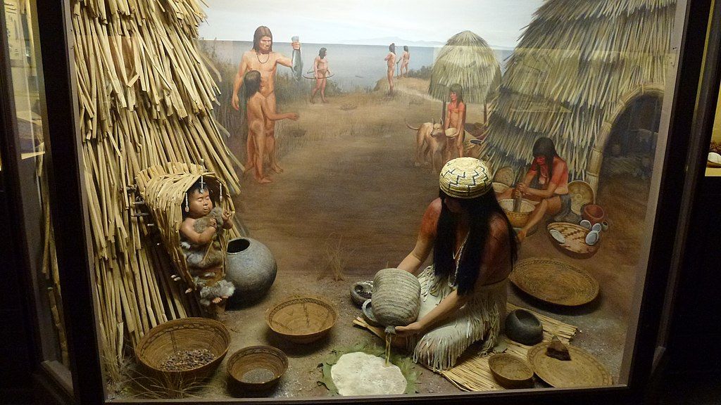 Chumash diorama in Santa Barbara Museum of Natural History