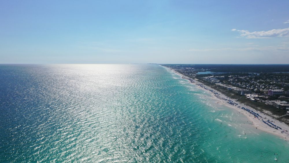 Aerial view of Seagrove Beach