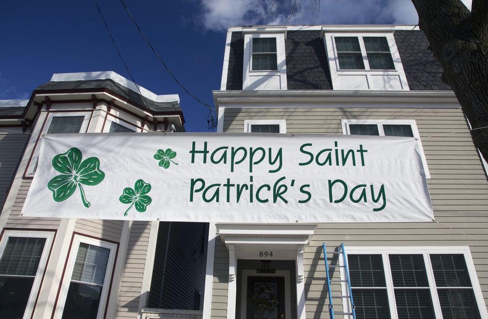 Signage of St. Patrick’s Day Parade