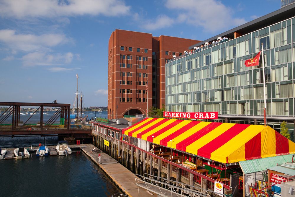 Aerial view of The Barking Crab