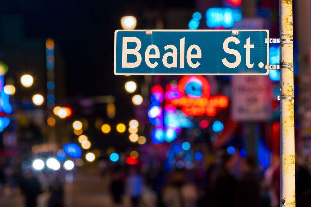 Street sign of the Historic Beale Street